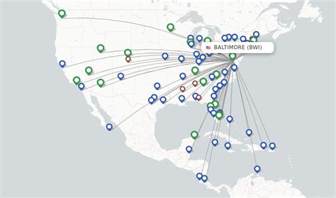 southwest direct flights from bwi.